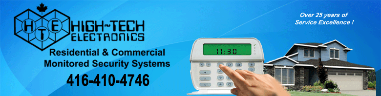 High-Tech Electronics alarm monitoring security
